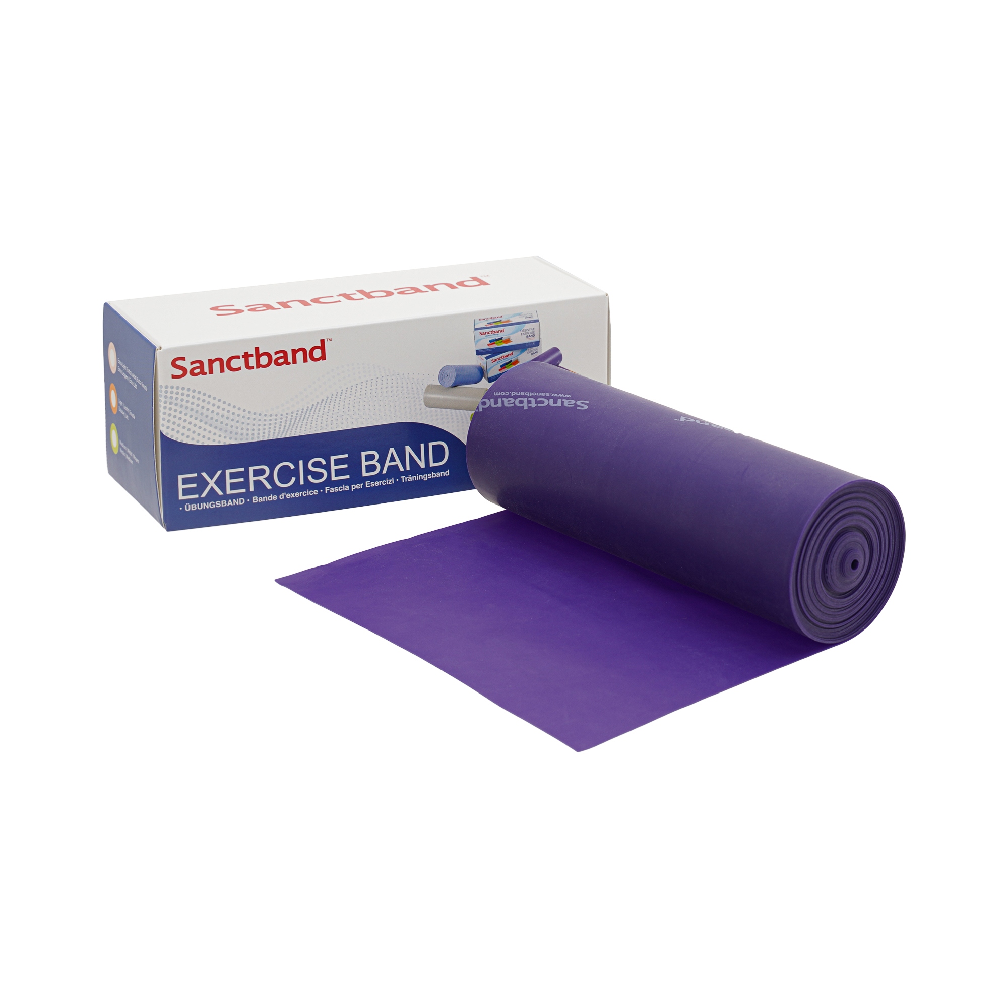 Sanctband Fitnessband Rolle | 5,5m | extra stark - Pflaume