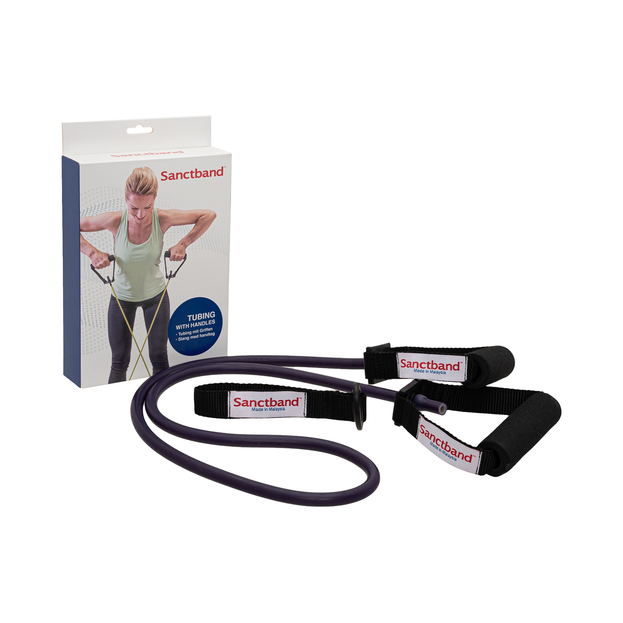 Sanctband Sanctband Fitness Tube Set mit Griffen und Türanker | 1,4 m | extra stark