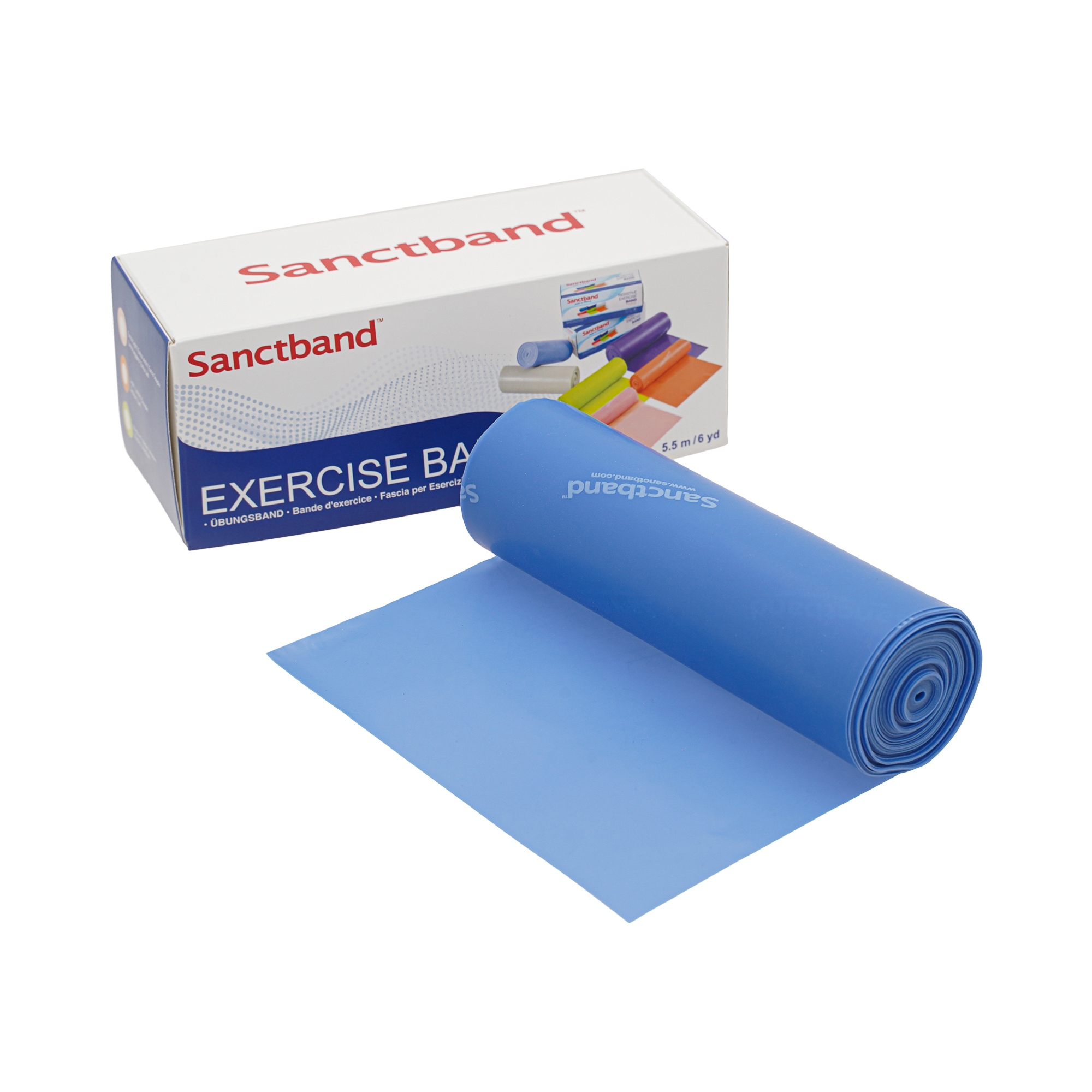 Sanctband Fitnessband Rolle | 5,5m | stark - Blaubeere
