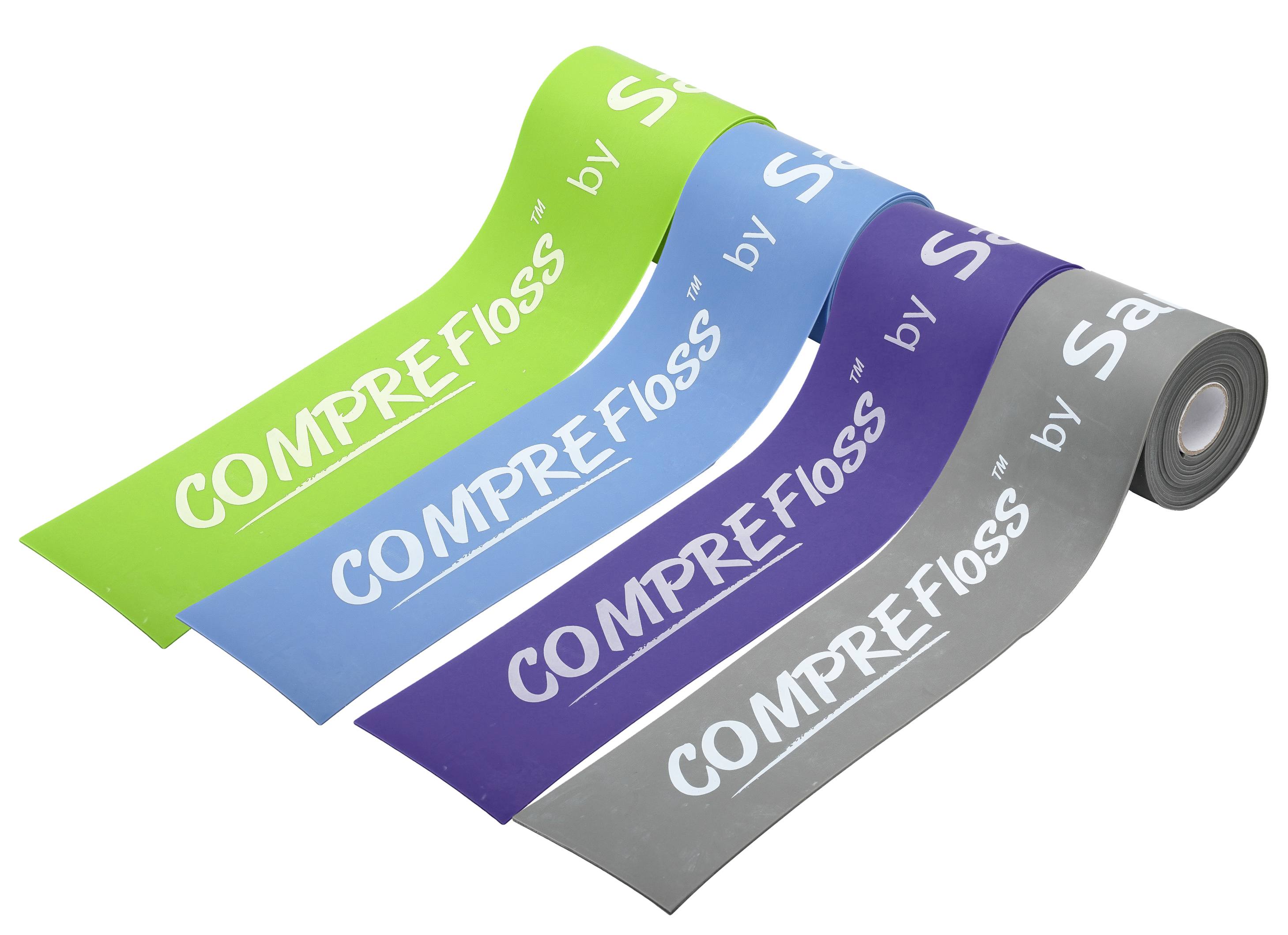Sanctband Comprefloss Flossband extra breit 7,5cm und extra lang 3,5m Set