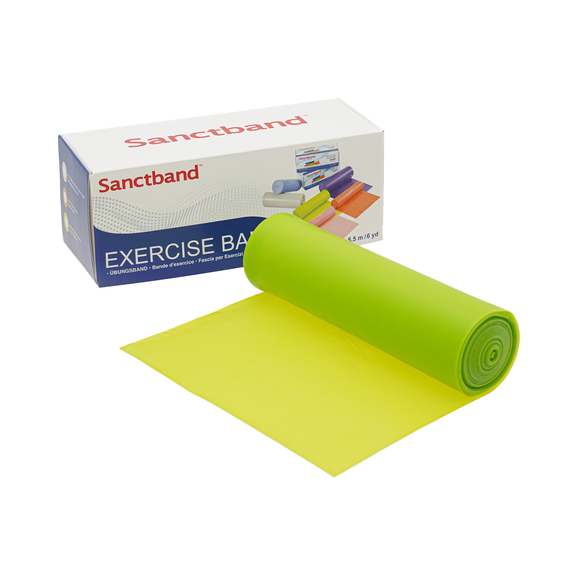 Sanctband Fitnessband Rolle | 5,5m | mittel - Limette