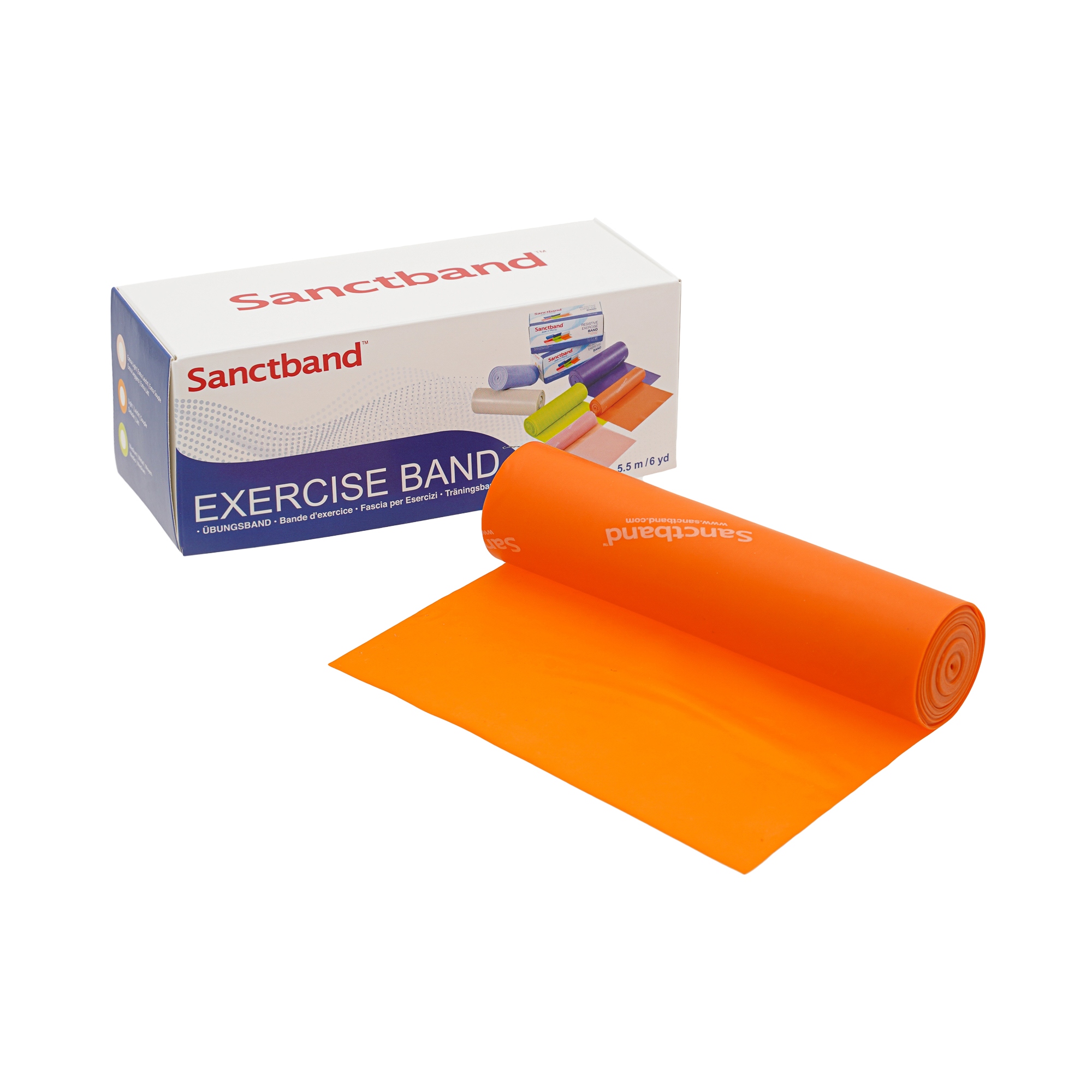 Sanctband Fitnessband Rolle | 5,5m | leicht - Orange